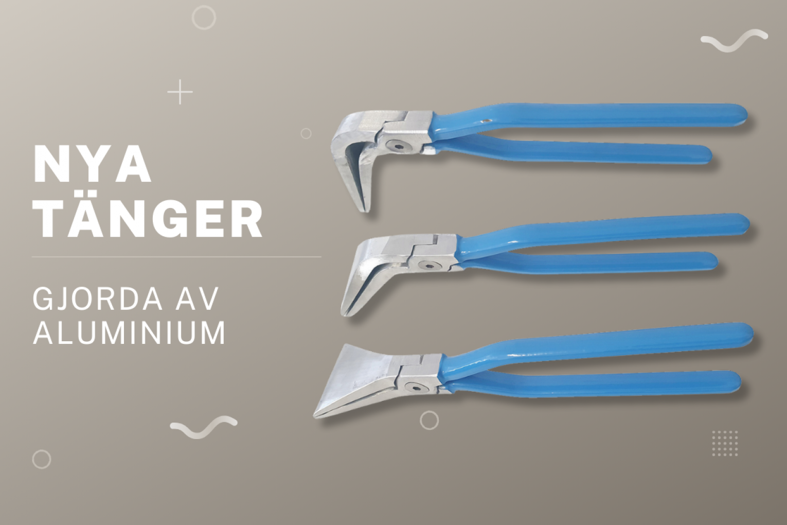 Fjäderlätta falstänger i tre varianter