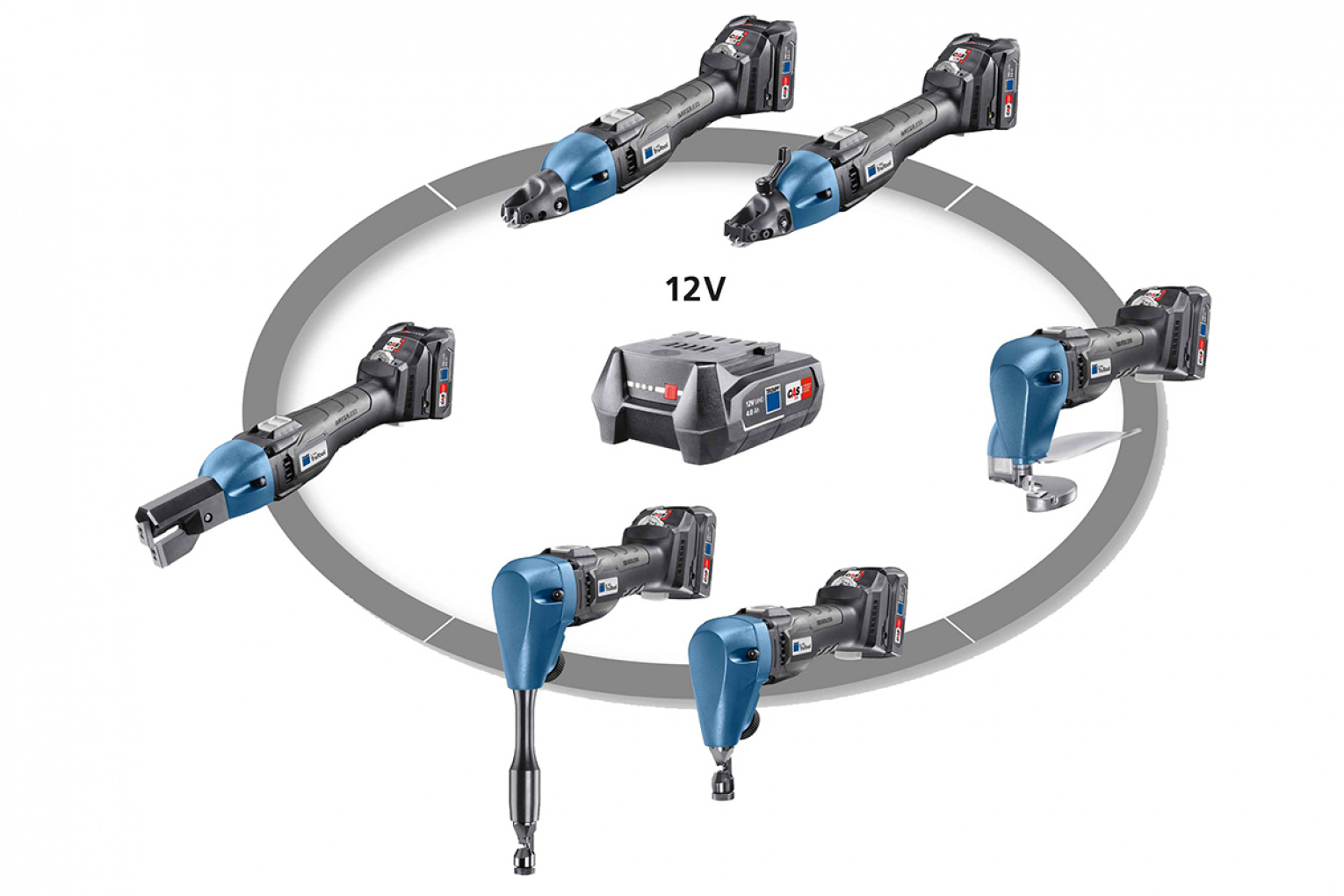 Flera verktyg – ett batteri
