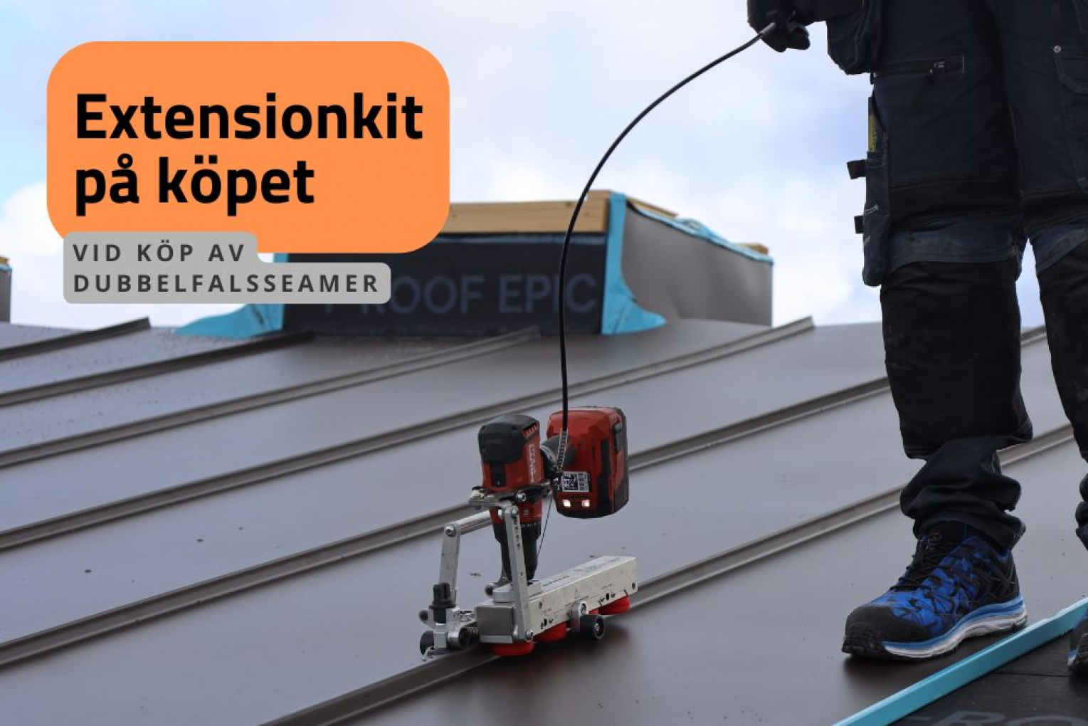 Köp DubbelfalsSeamer – få extensionkit på köpet