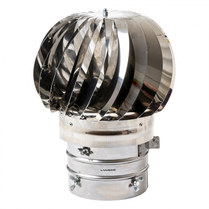 Inoxsnurran 80-150mm rund i gruppen Övriga produkter / Ventilationshuvar - Inox / Öppningsbara hos Uveco AB (635101)