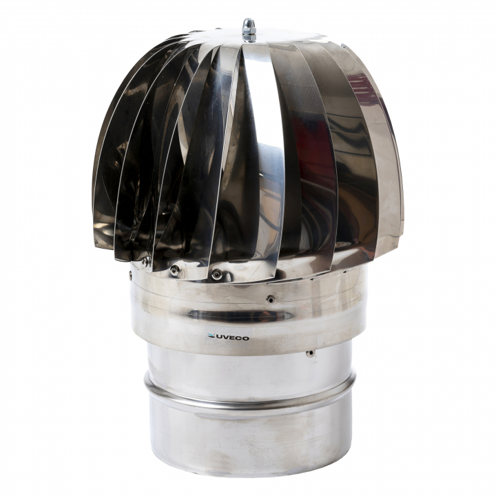 Inoxsnurran fast 100mm i gruppen Övriga produkter / Ventilationshuvar - Inox / Fasta hos Uveco AB (635510)