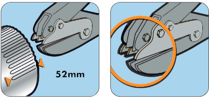 Crimping pliers Maxi 52mm gap 5 sheet