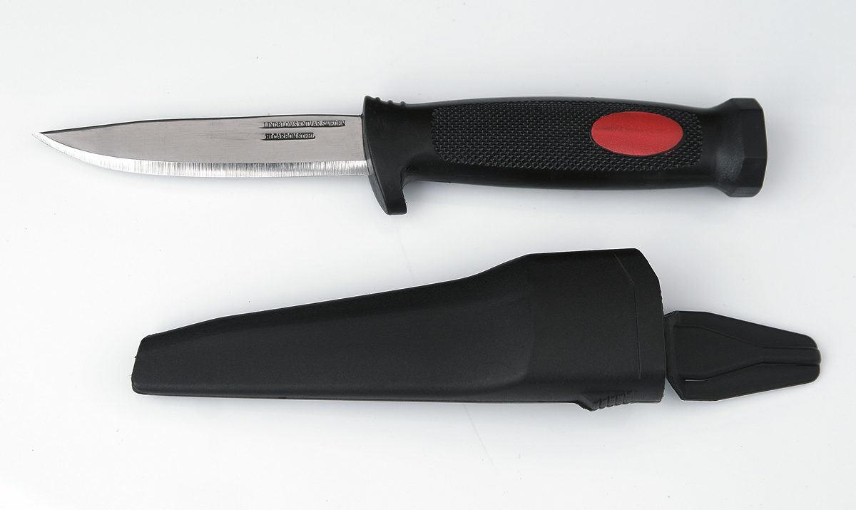 Slidkniv röd kolstål Ferax