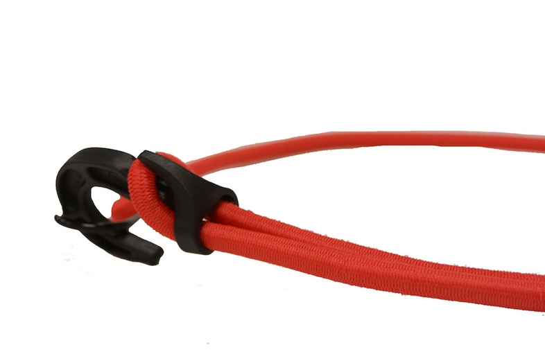 Bungee strap 80cm adjustable 4 pack red