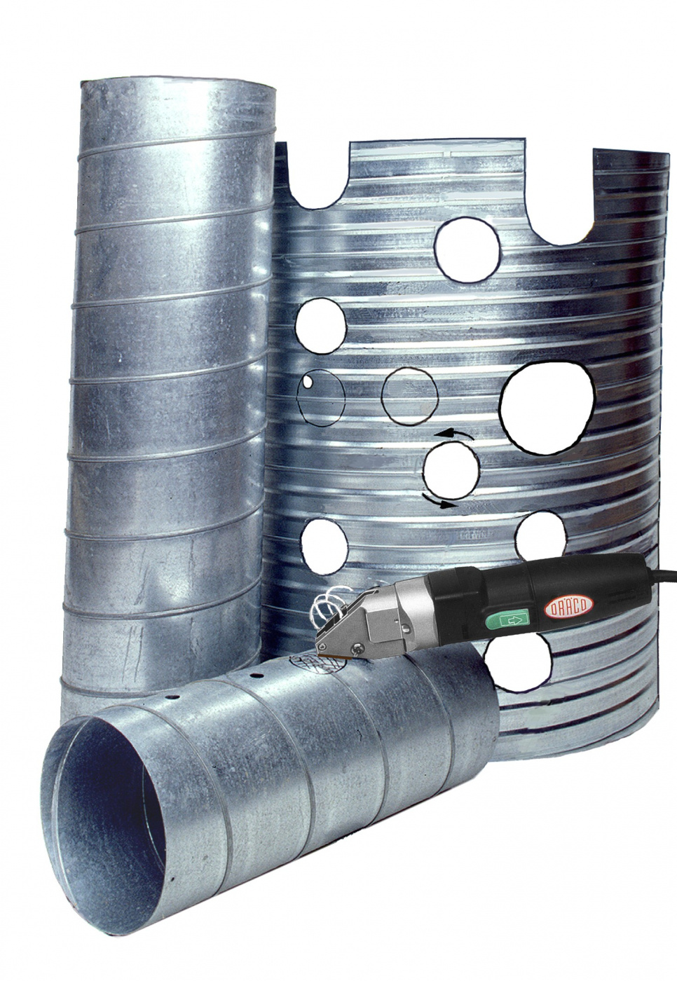 Radius-seam Metal shear 3514-7R 230V