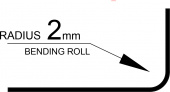 Bender hjul 2mm radie till XL-Line 2pack